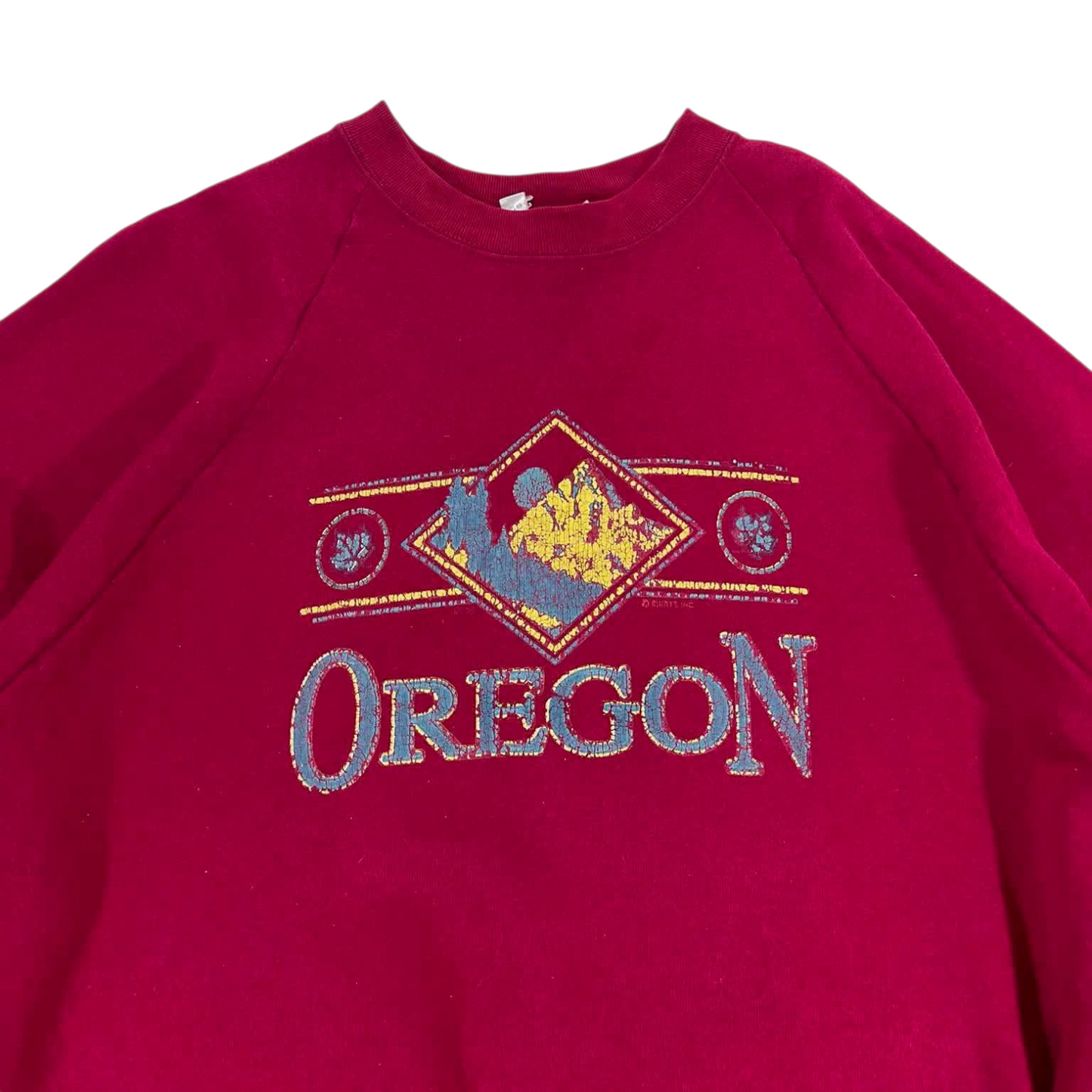 VINTAGE OREGON RED CREWNECK SWEATSHIRT (XL)