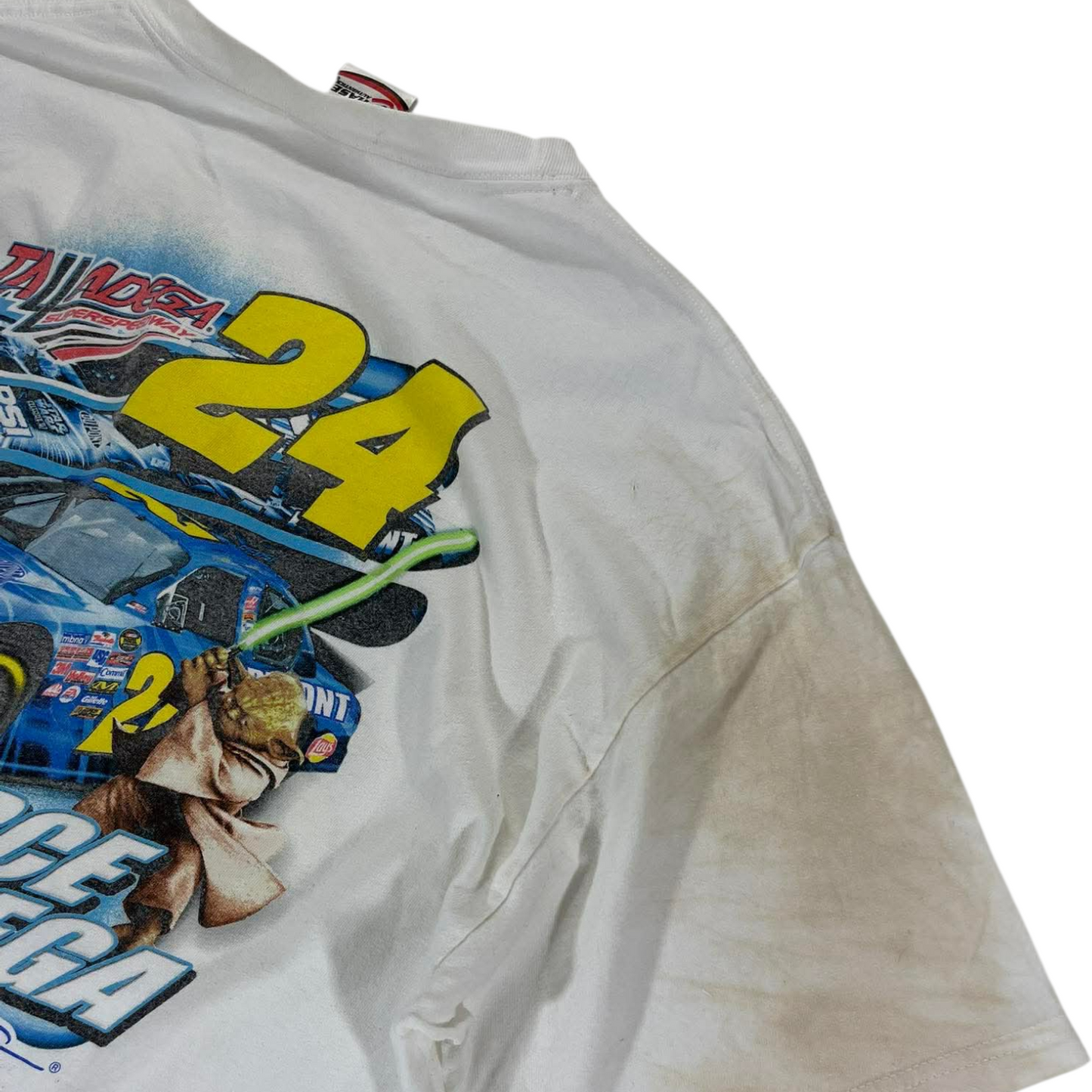 JEFF GORDON NASCAR WHITE TEE (XL)