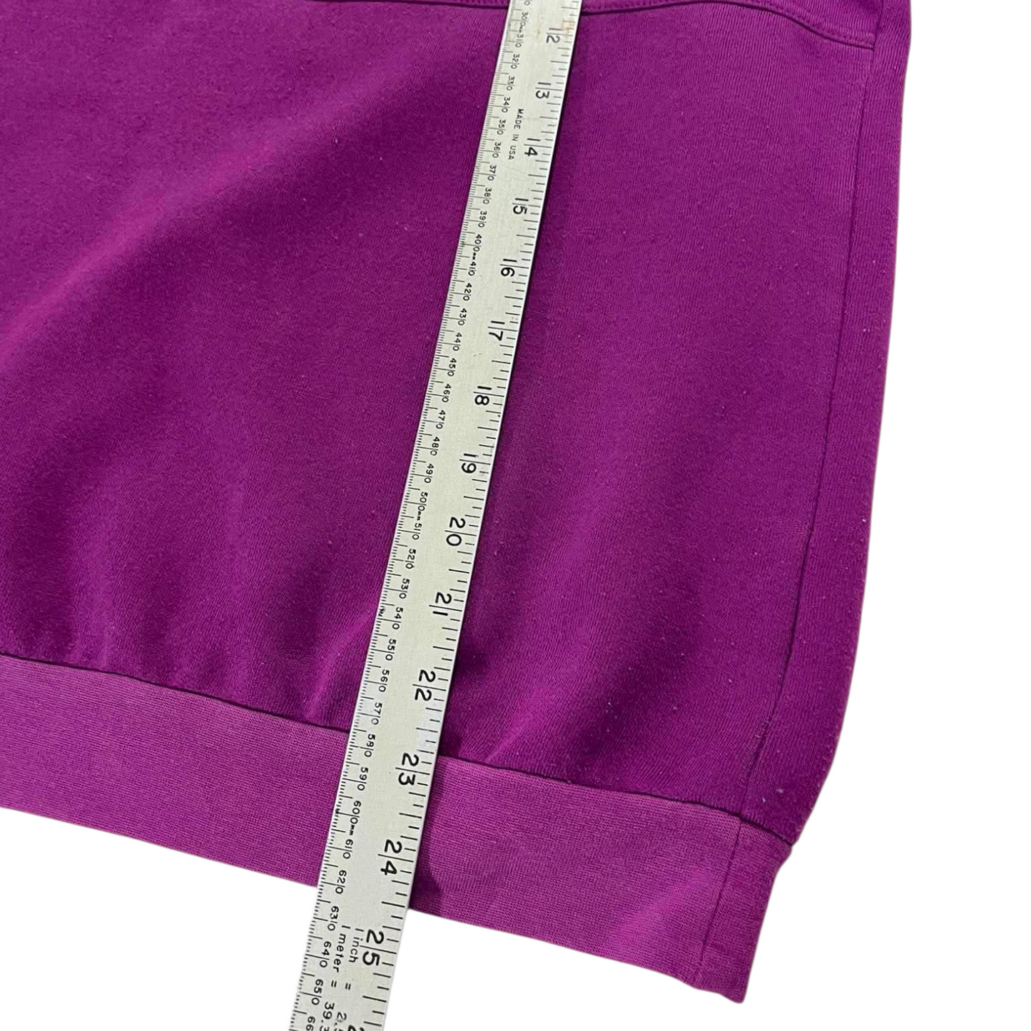 EMBROIDERED PICK BERRY PURPLE QUARTER ZIP (M)