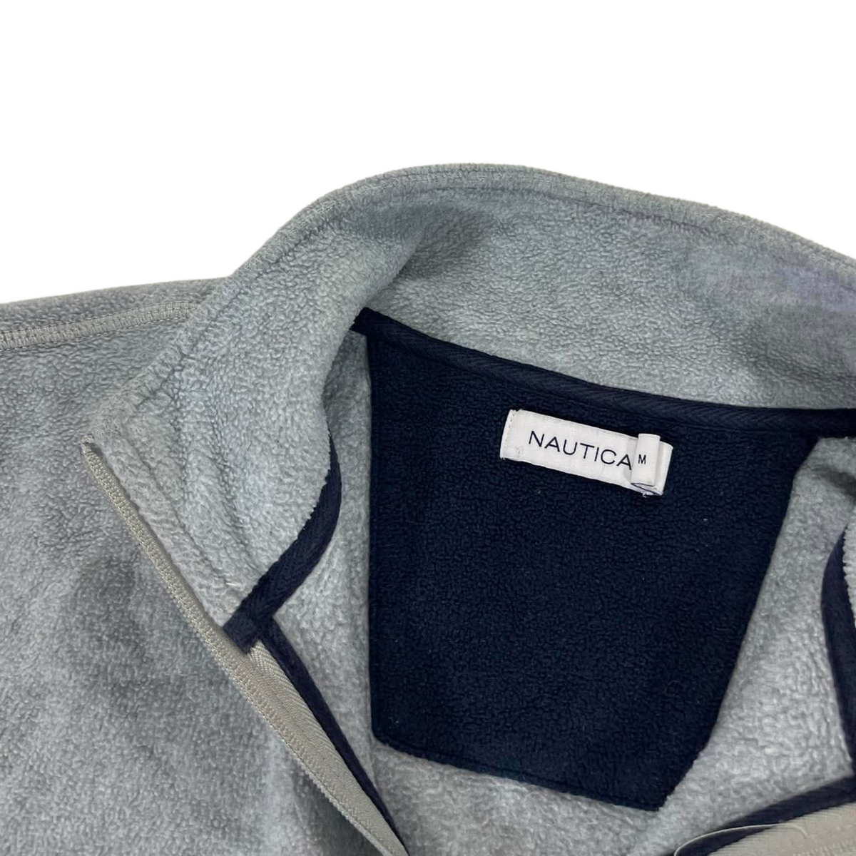 VINTAGE NAUTICA GREY QUARTER ZIP (M-L)