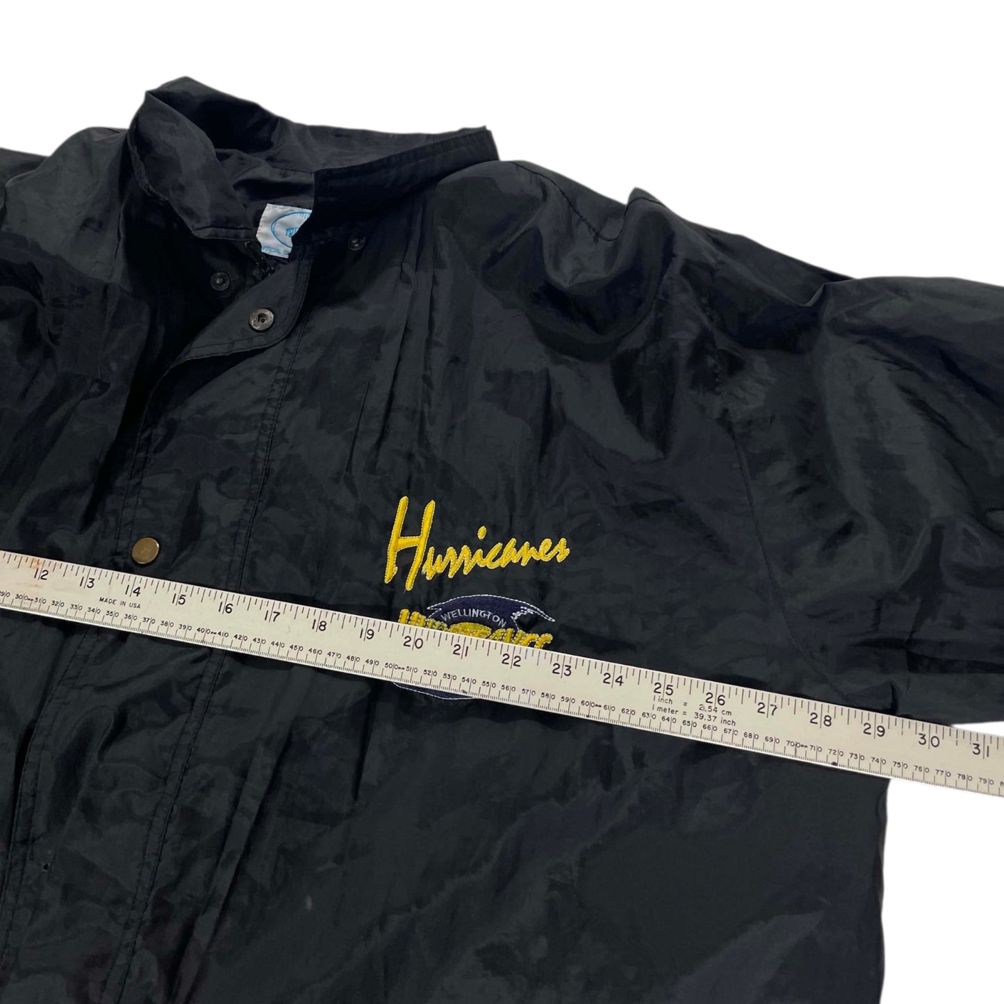 HURRICANES WELLINGTON BLACK WINDBREAKER (L)