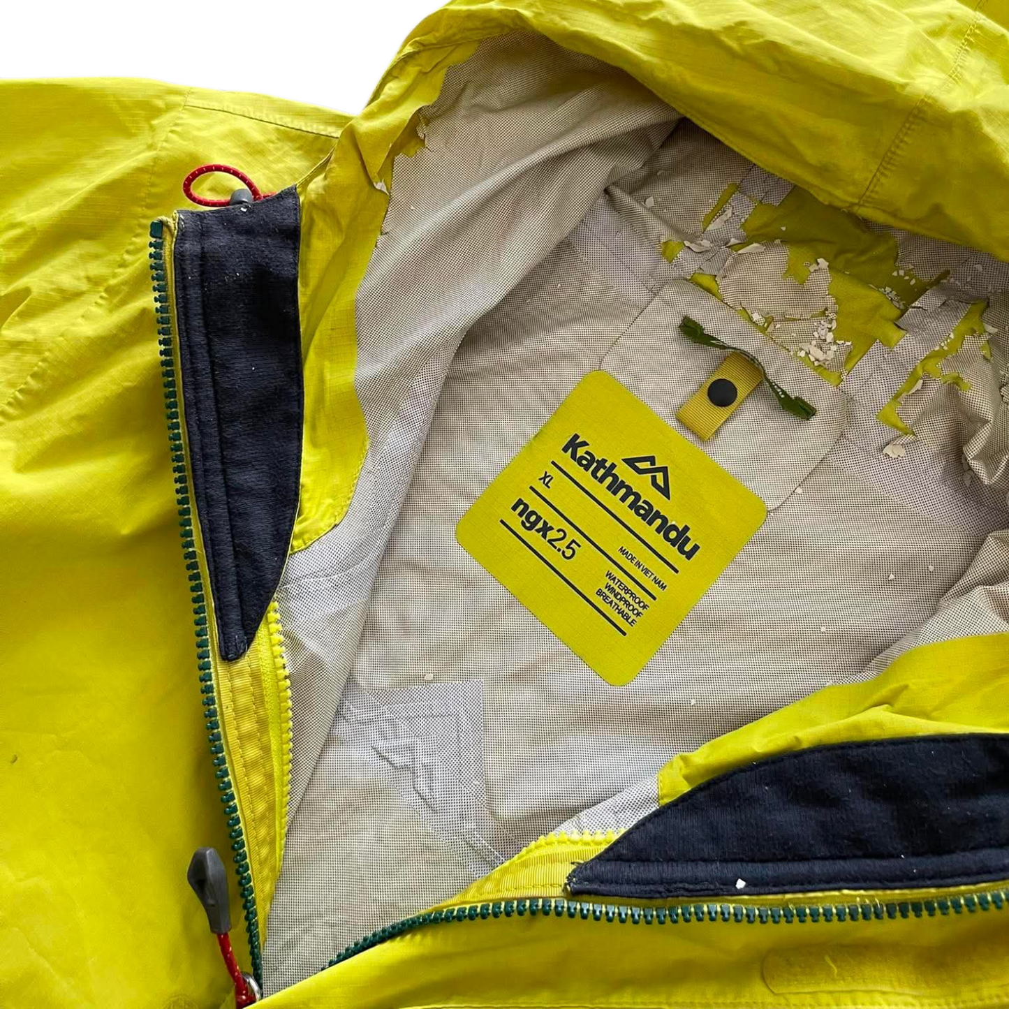 KATHMANDU YELLOW RAIN JACKET (L)