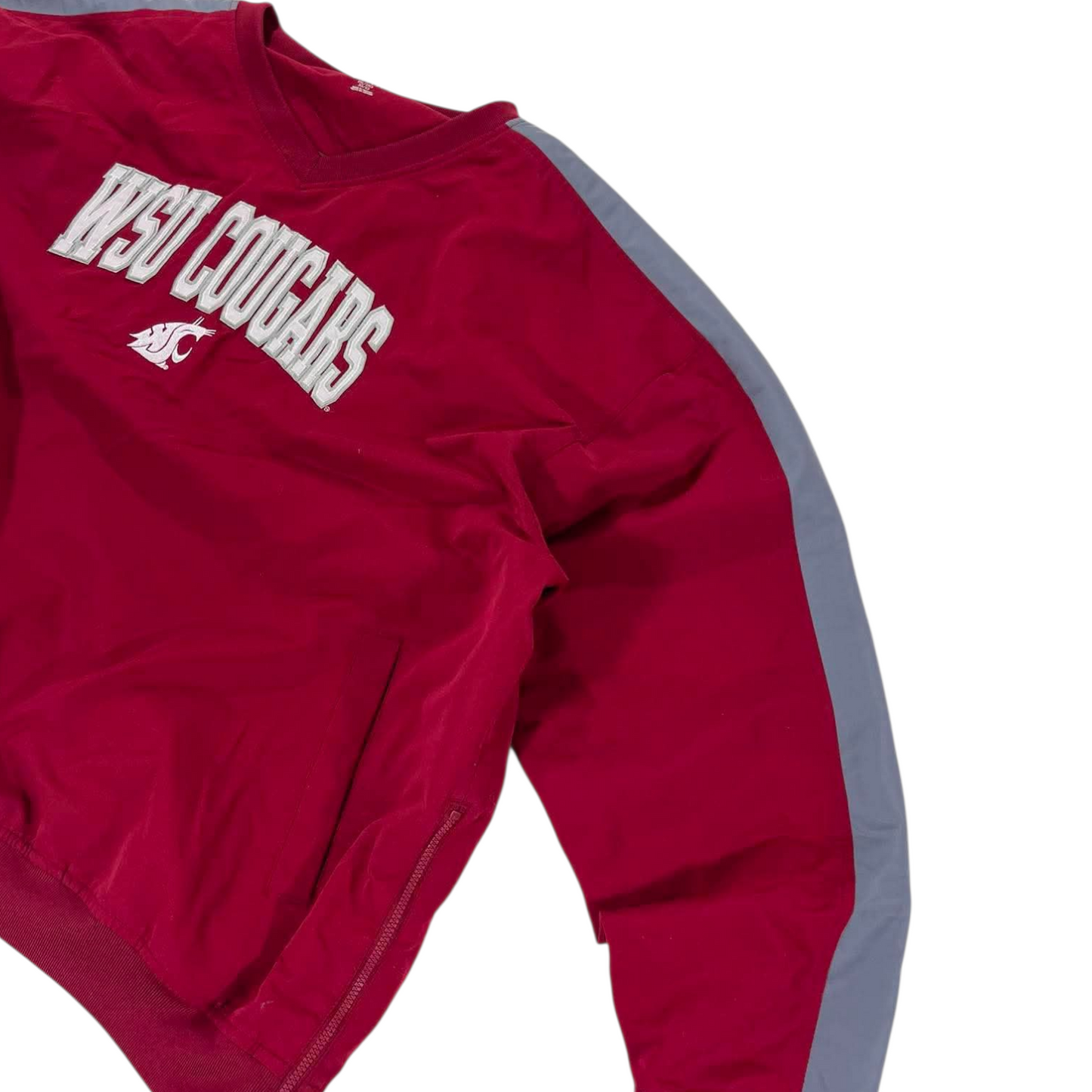 VINTAGE WASHINGTON STATE COUGARS RED CREWNECK PULLOVER (XXL)