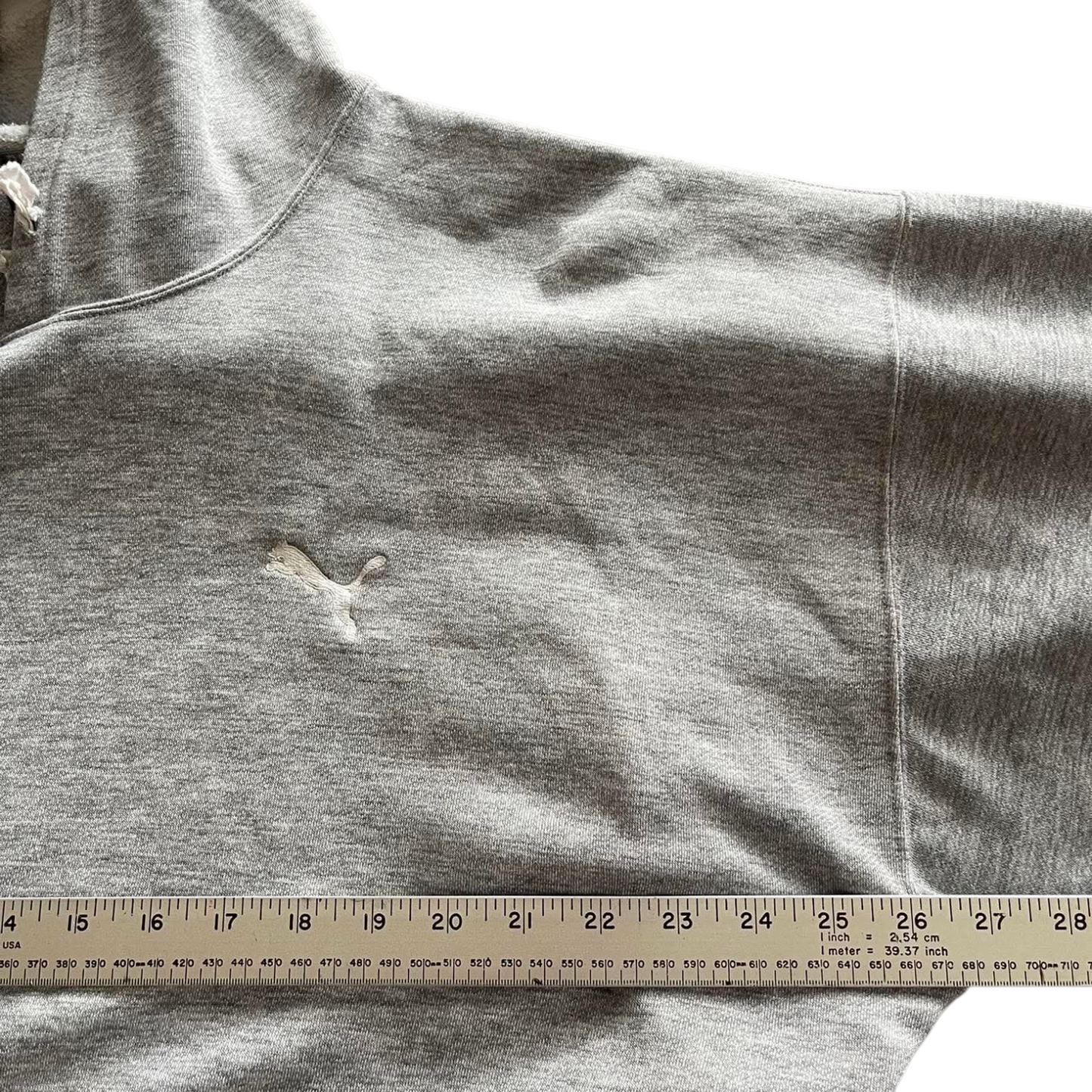 VINTAGE PUMA GREY HOODIE (XL)
