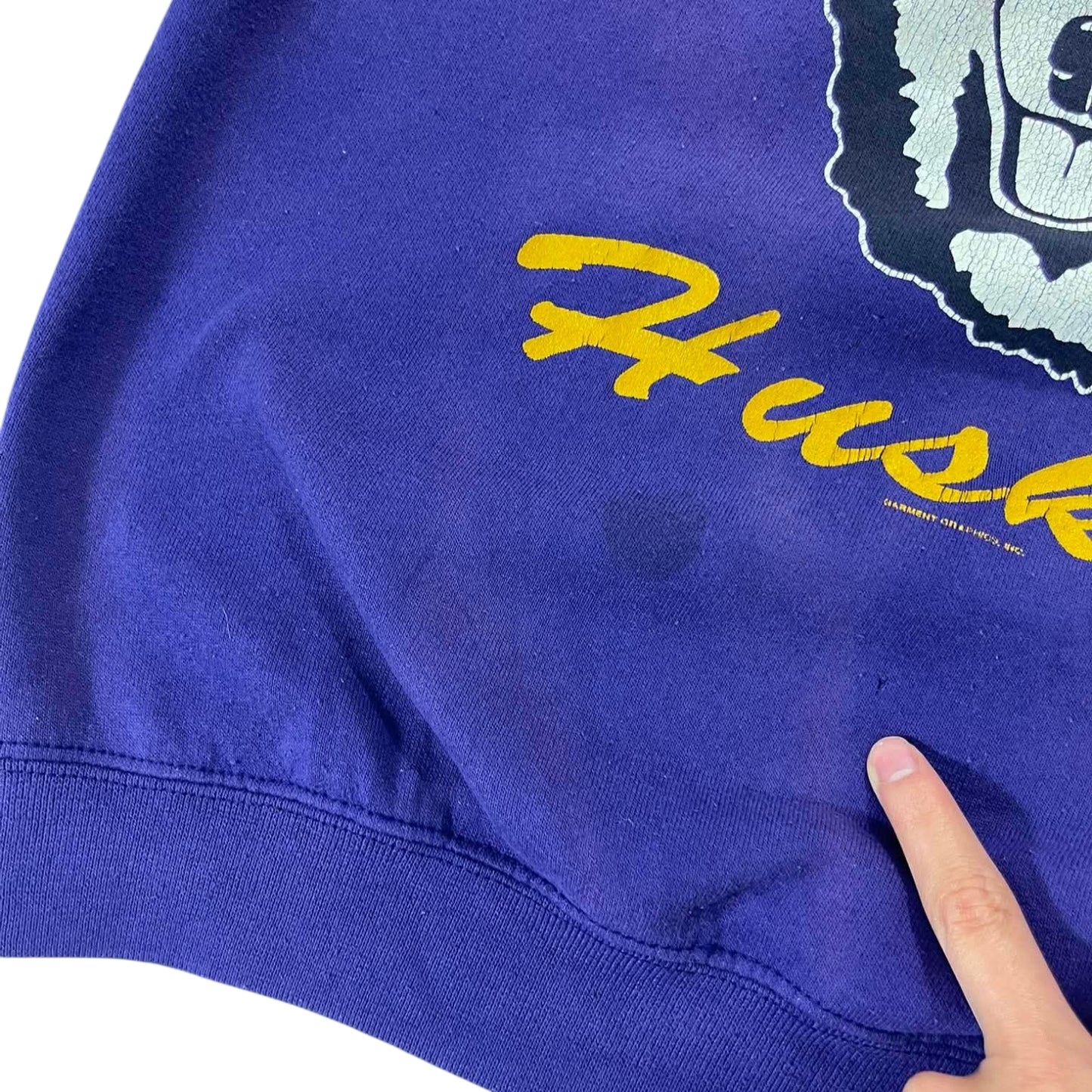 90S WASHINGTON HUSKIES PURPLE CREWNECK (M-L)