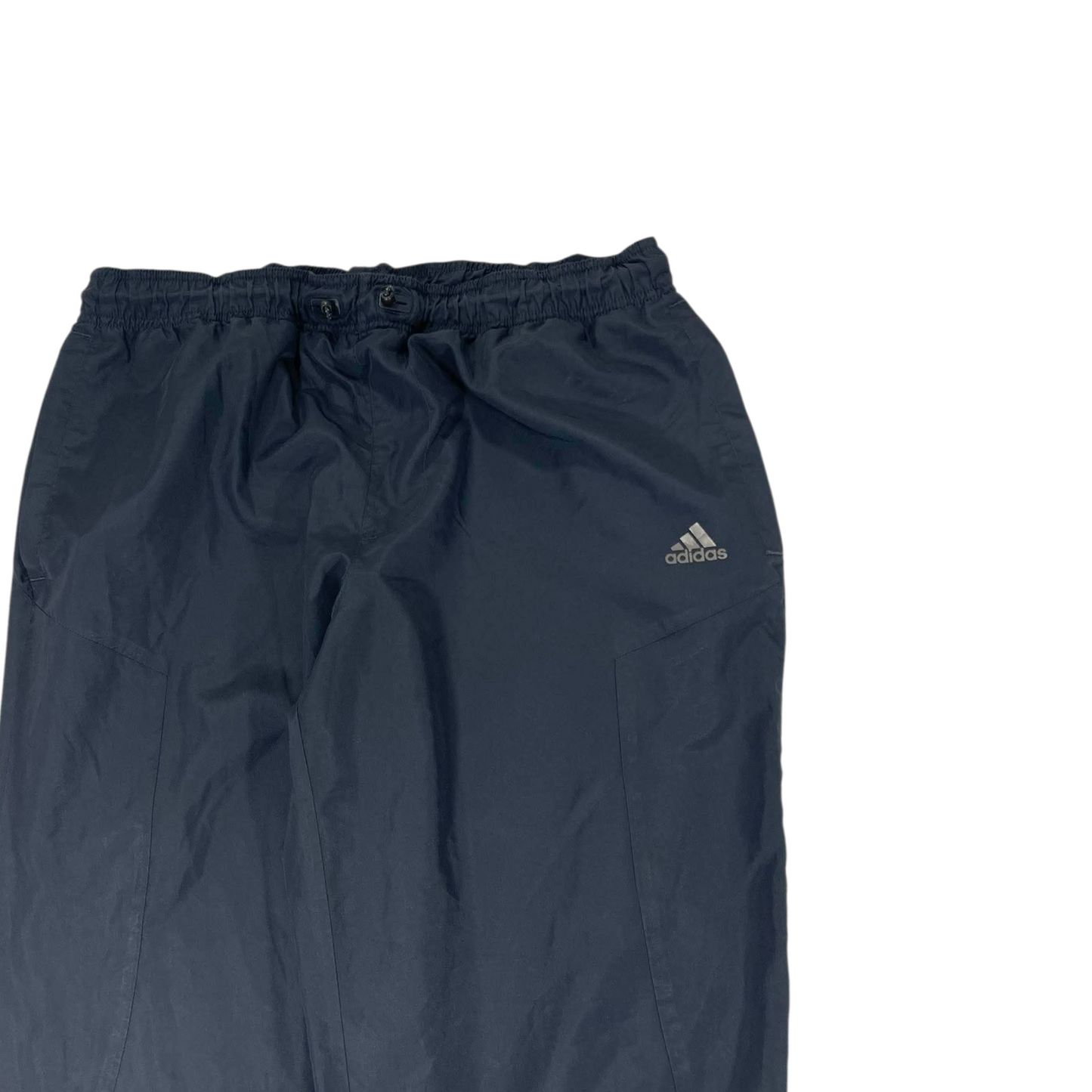 VINTAGE BLACK ADIDAS TRACK PANTS (L)