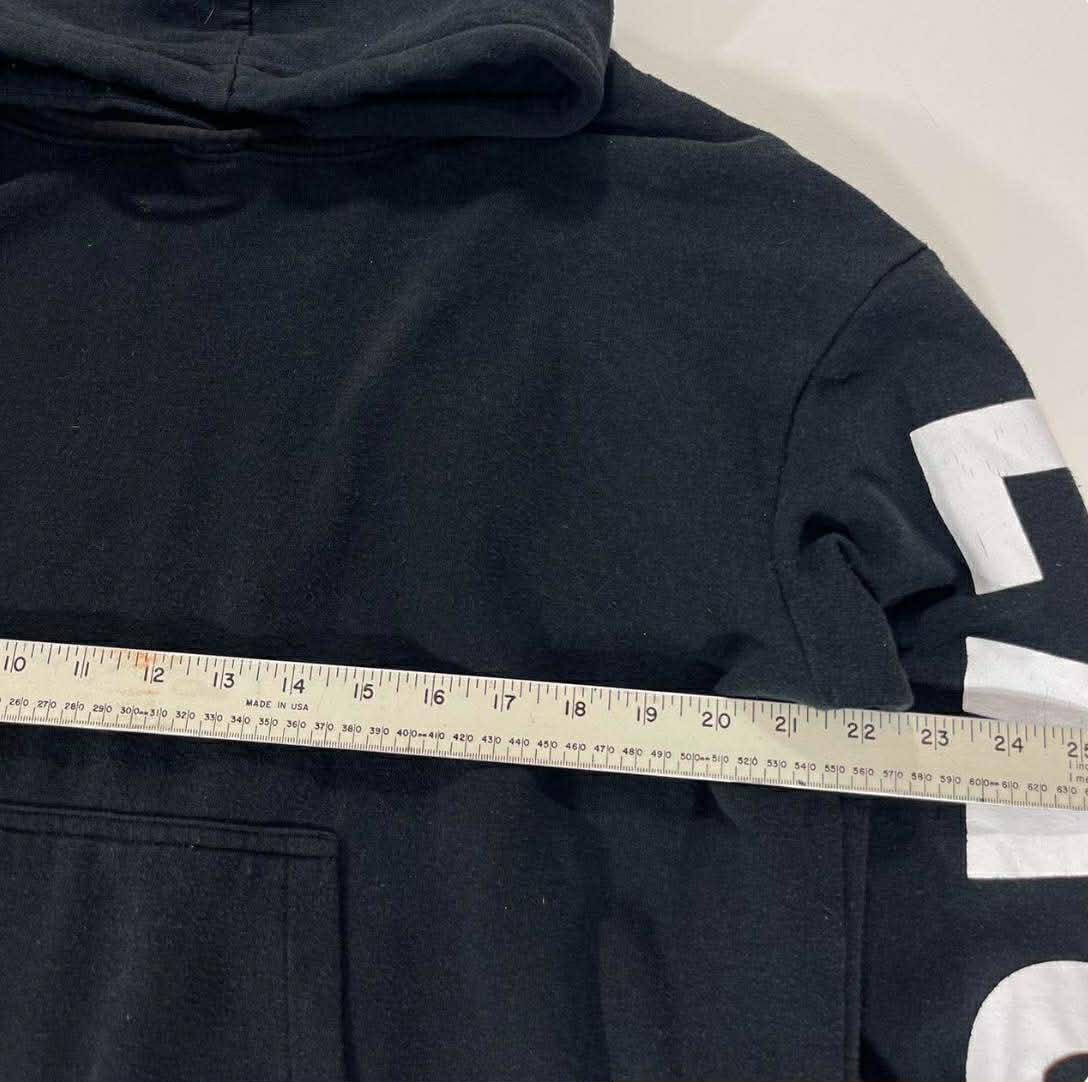Y2K EVERLAST BLACK & WHITE HOODIE WITH BOLD LETTERING (M-L)