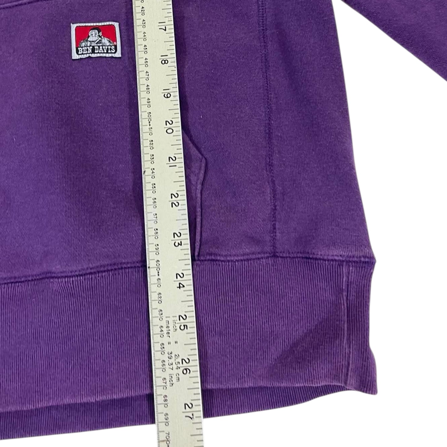 VINTAGE BEN DAVIS PURPLE HOODIE (M)