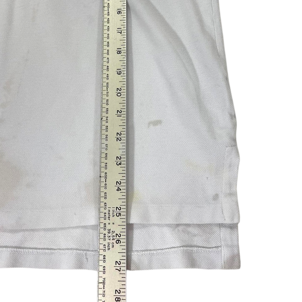 RALPH LAUREN WHITE POLO SHIRT (M)