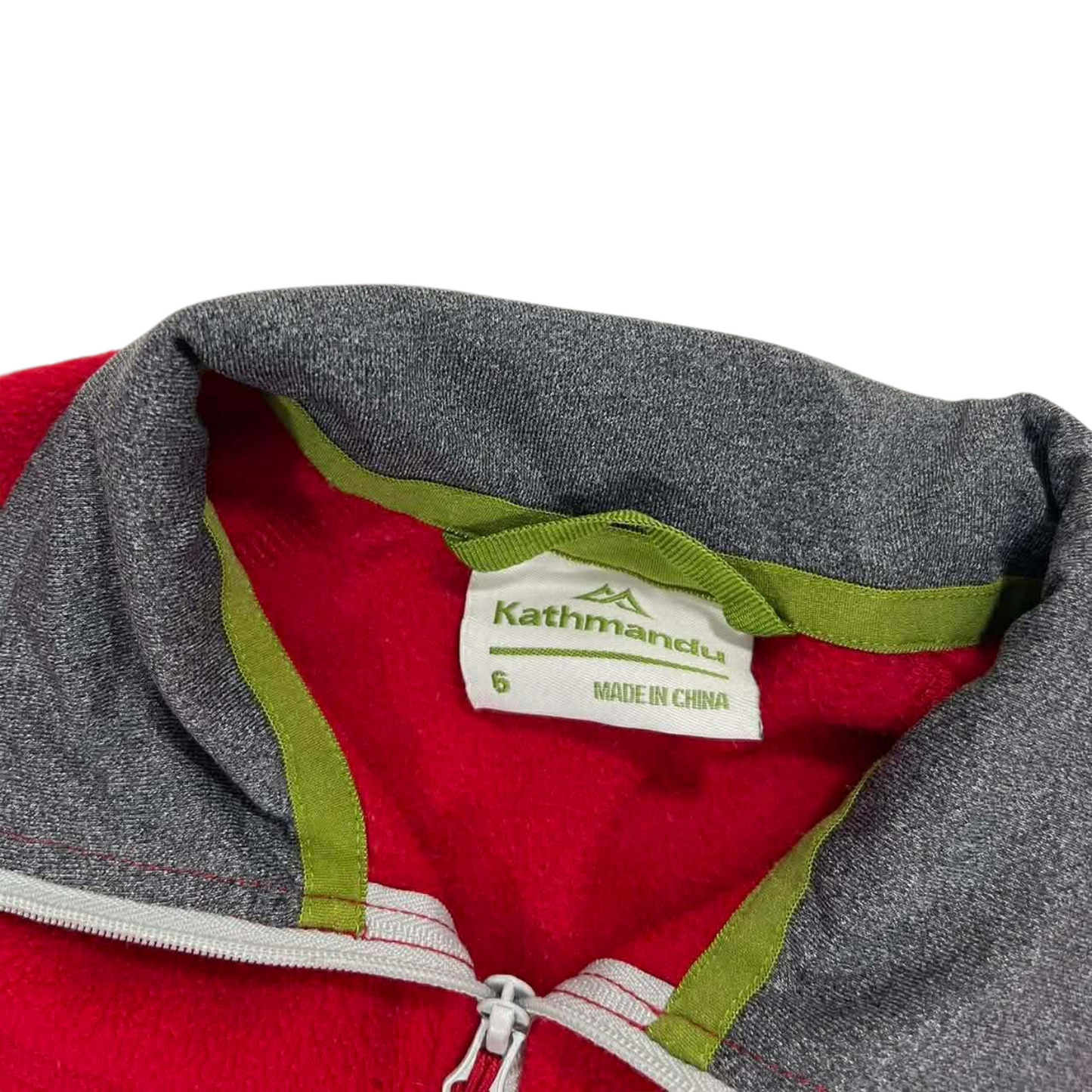 KATHMANDU RED FLEECE QUARTER ZIP SWEATSHIRT (6)