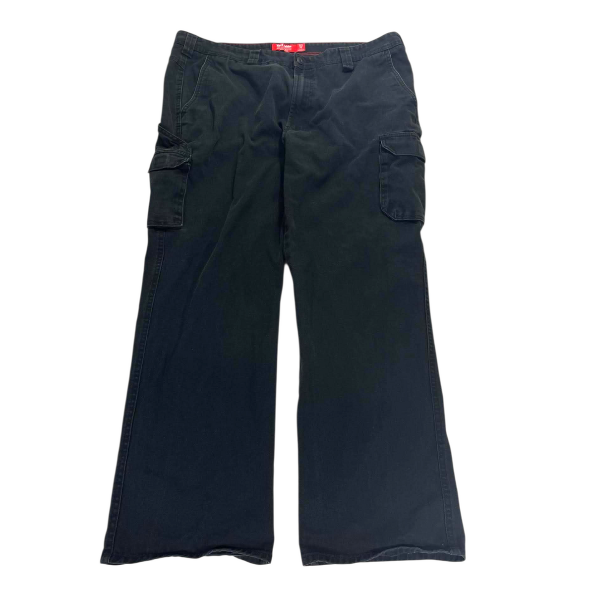 HARD YAKKA BLACK CARGO PANTS (40)