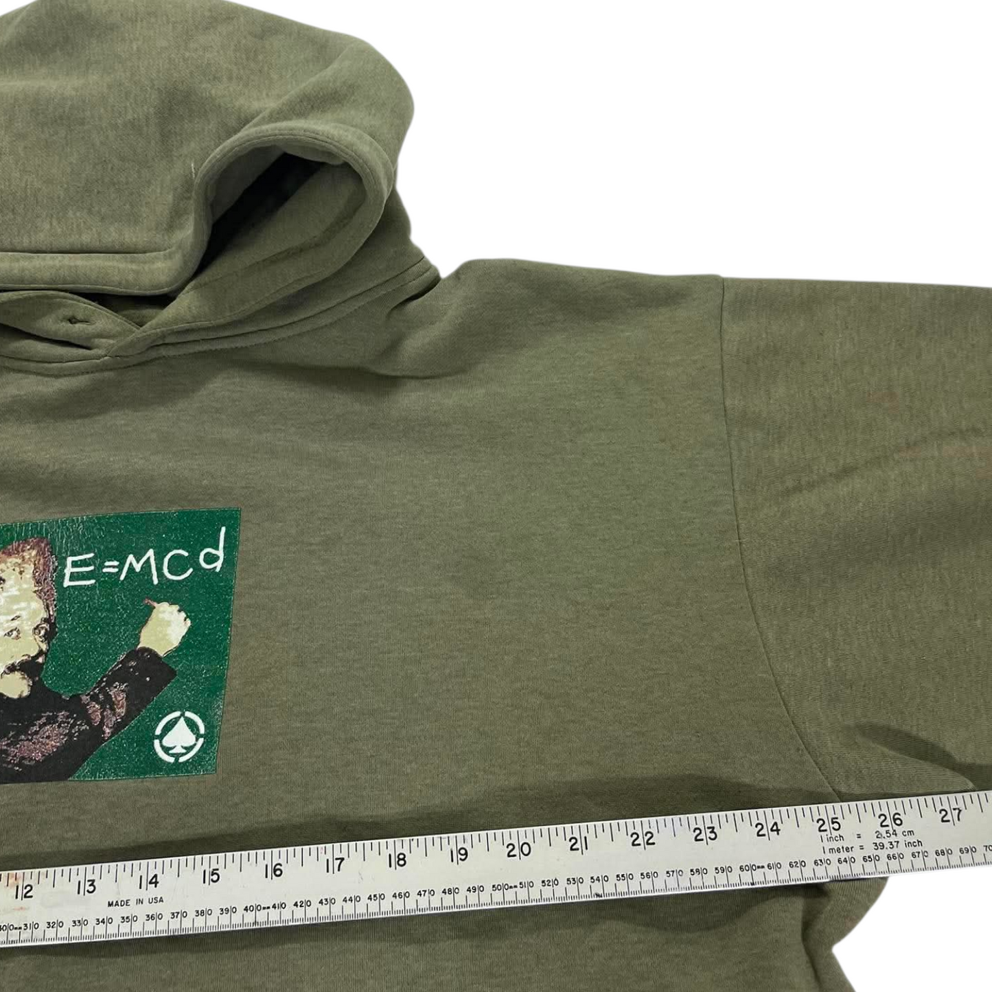 MCD VINTAGE HOODIE WITH EINSTEIN GRAPHIC (M)