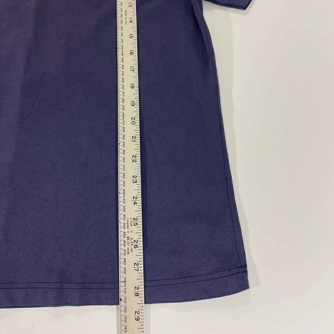 VINTAGE NIKE NAVY BLUE COTTON T-SHIRT (M-L)