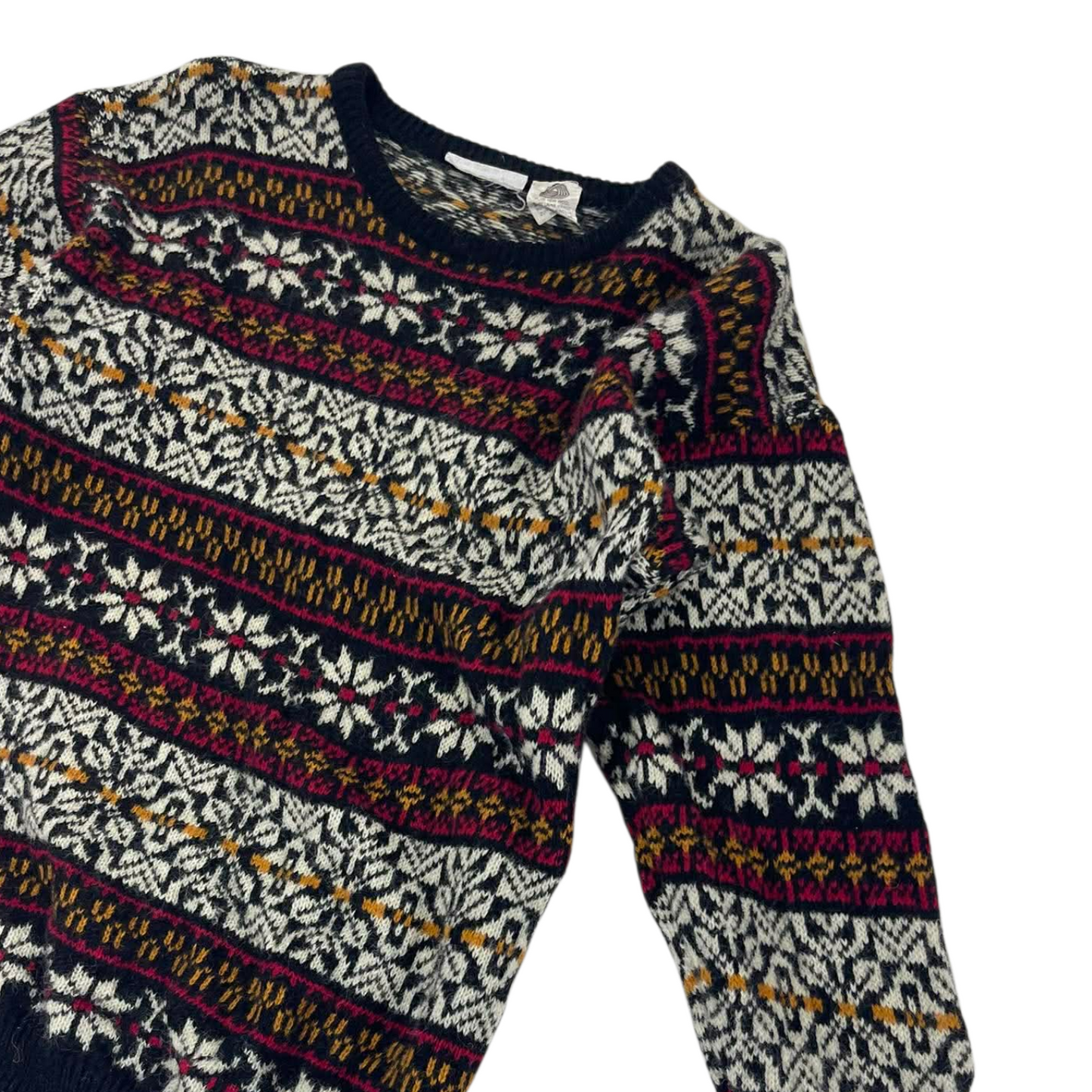 VINTAGE 90S PURE WOOL KNIT SWEATER (M)