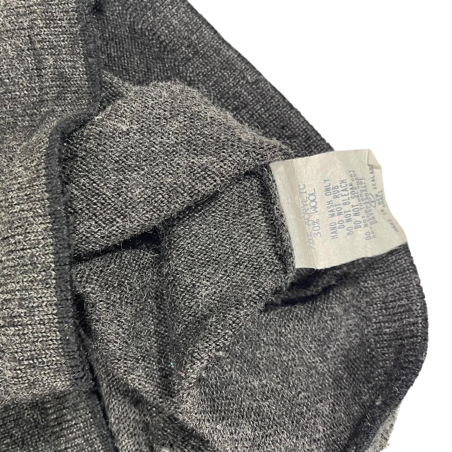 90S BLUE STONE CREWNECK SWEATER (S)