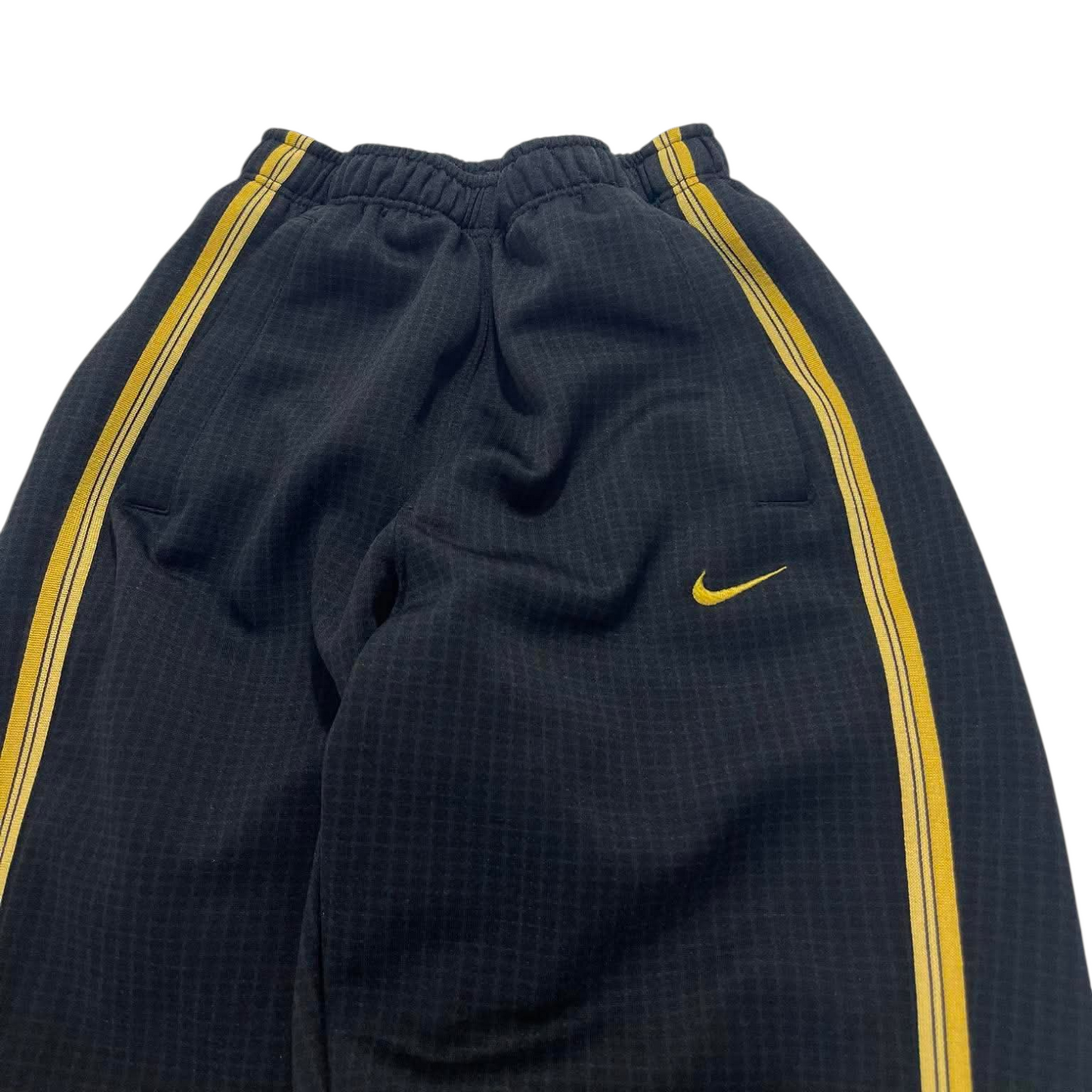 NIKE BLACK & GOLD TRACK PANTS ⁷ (S)
