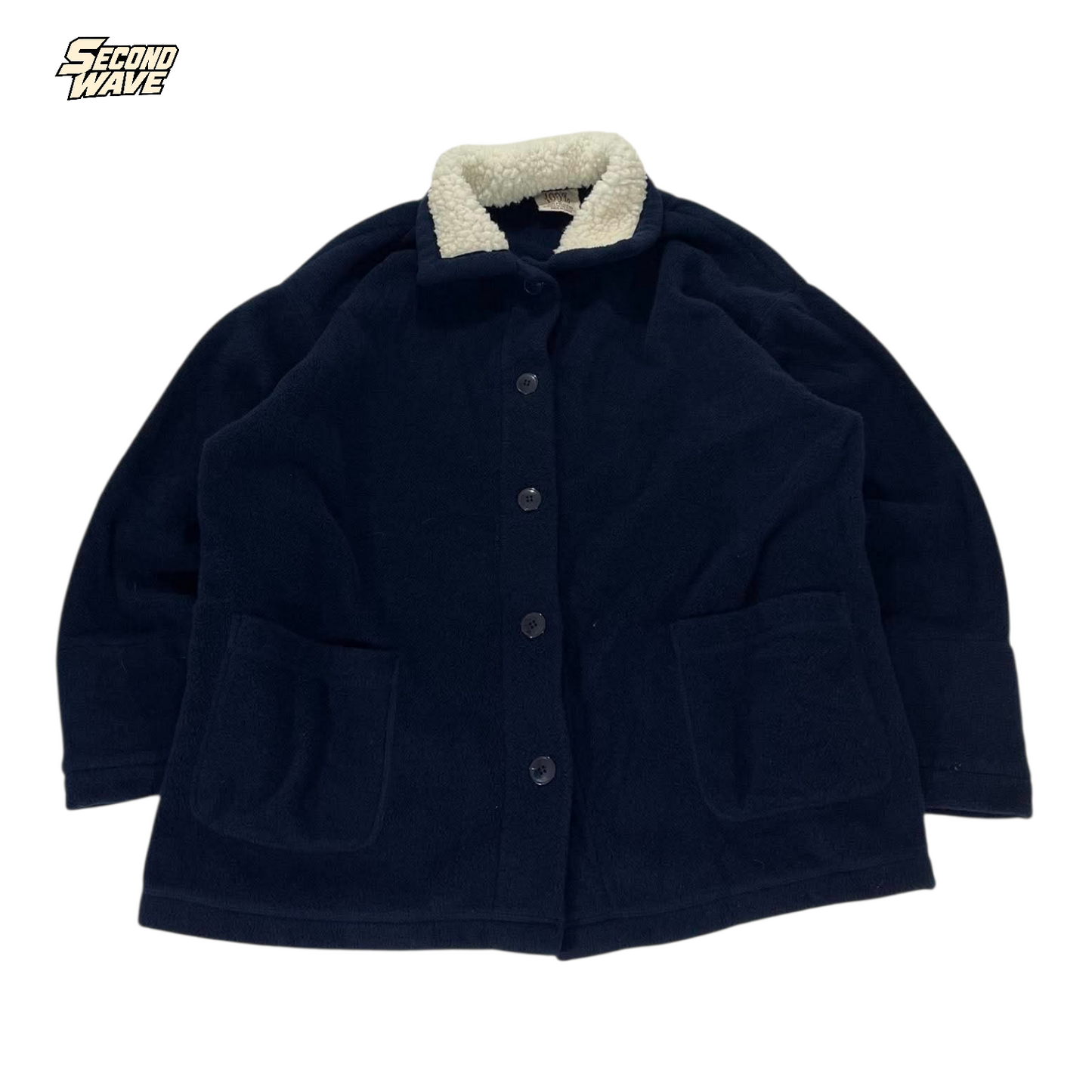 100% WEEKEND NAVY SHERPA JACKET (XL)