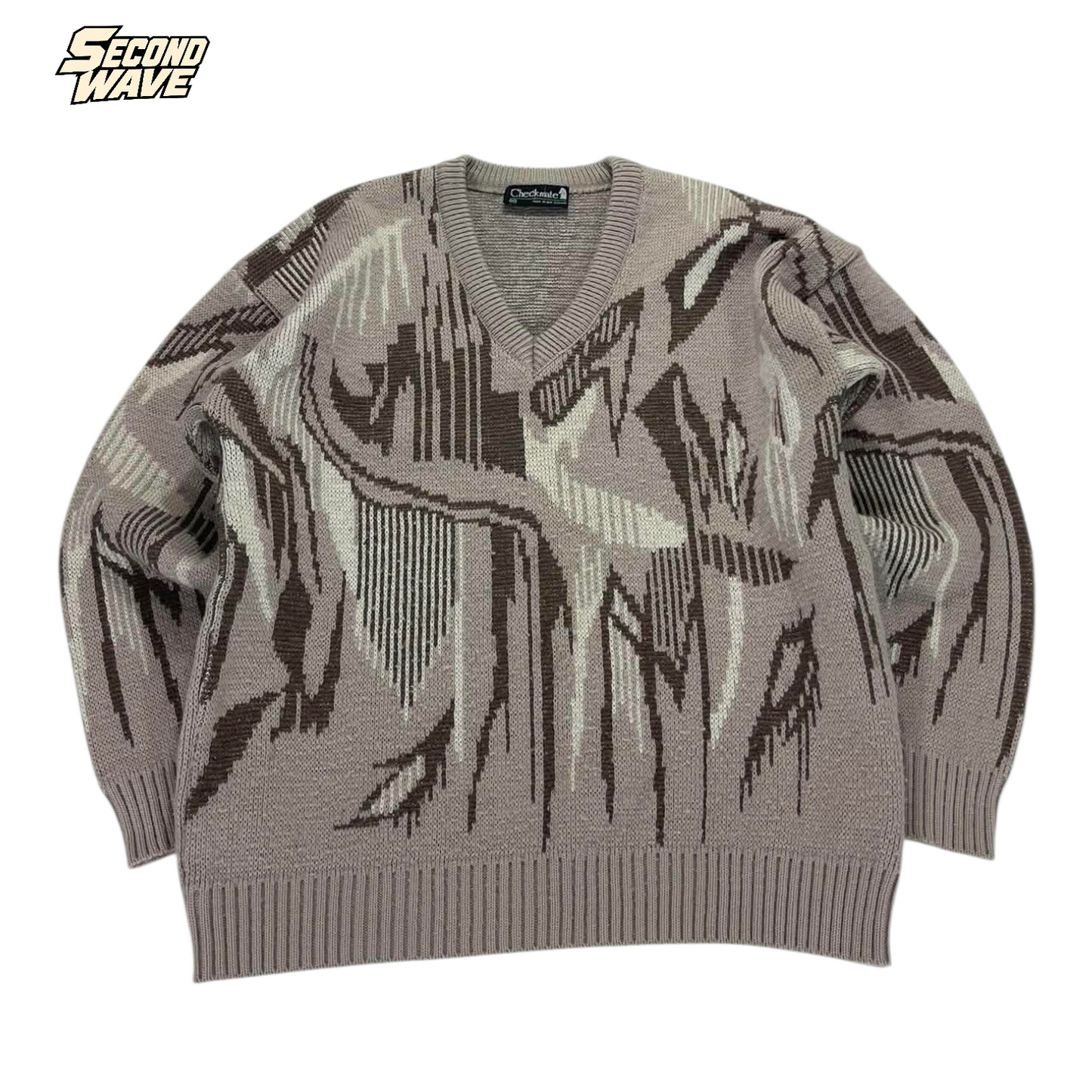CHECKMATE KNIT SWEATER (S-M)