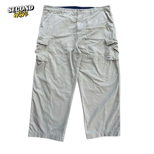 KHAKI CARGO PANTS WITH BLUE LINING (44)