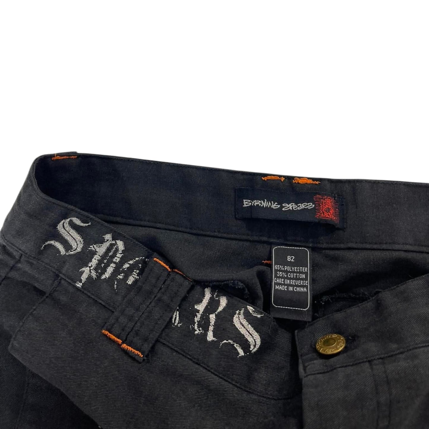 BLACK BAGGY WIDE LEG PANTS (30)