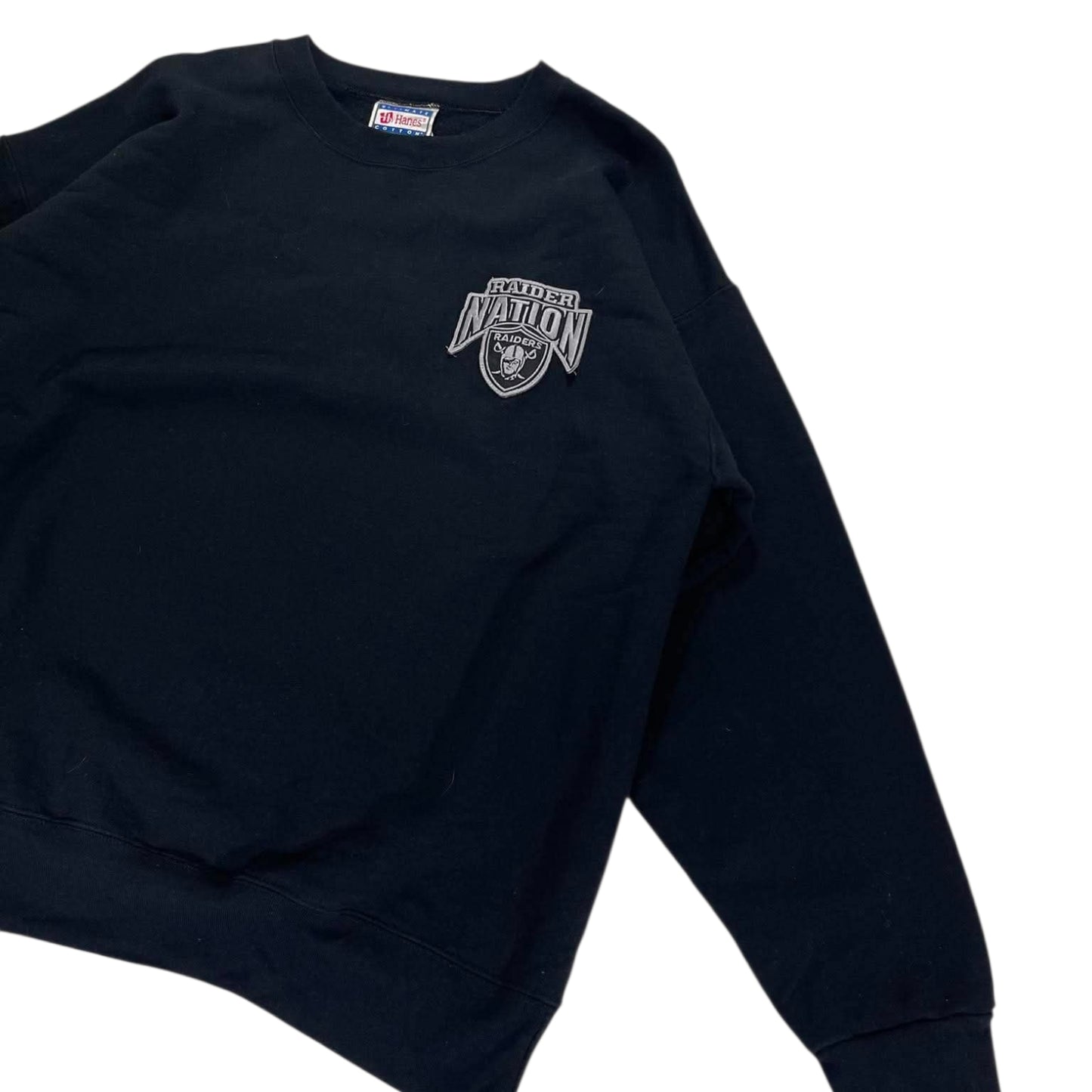 OAKLAND RAIDERS BLACK CREWNECK (L)