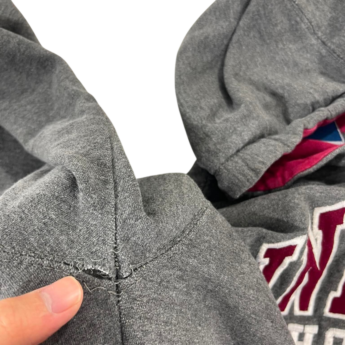 VINTAGE INDIANA UNIVERSITY GREY HOODIE (L)