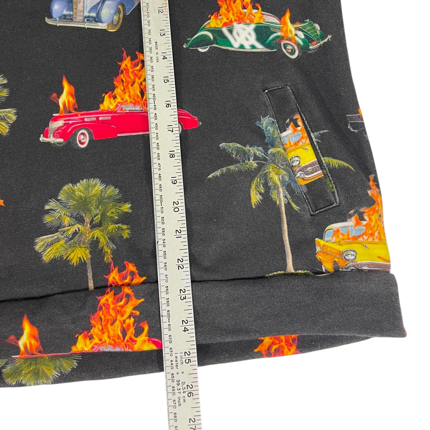 LIFTED ANCHORS BLACK CAR FLAME HOODIE (XL)
