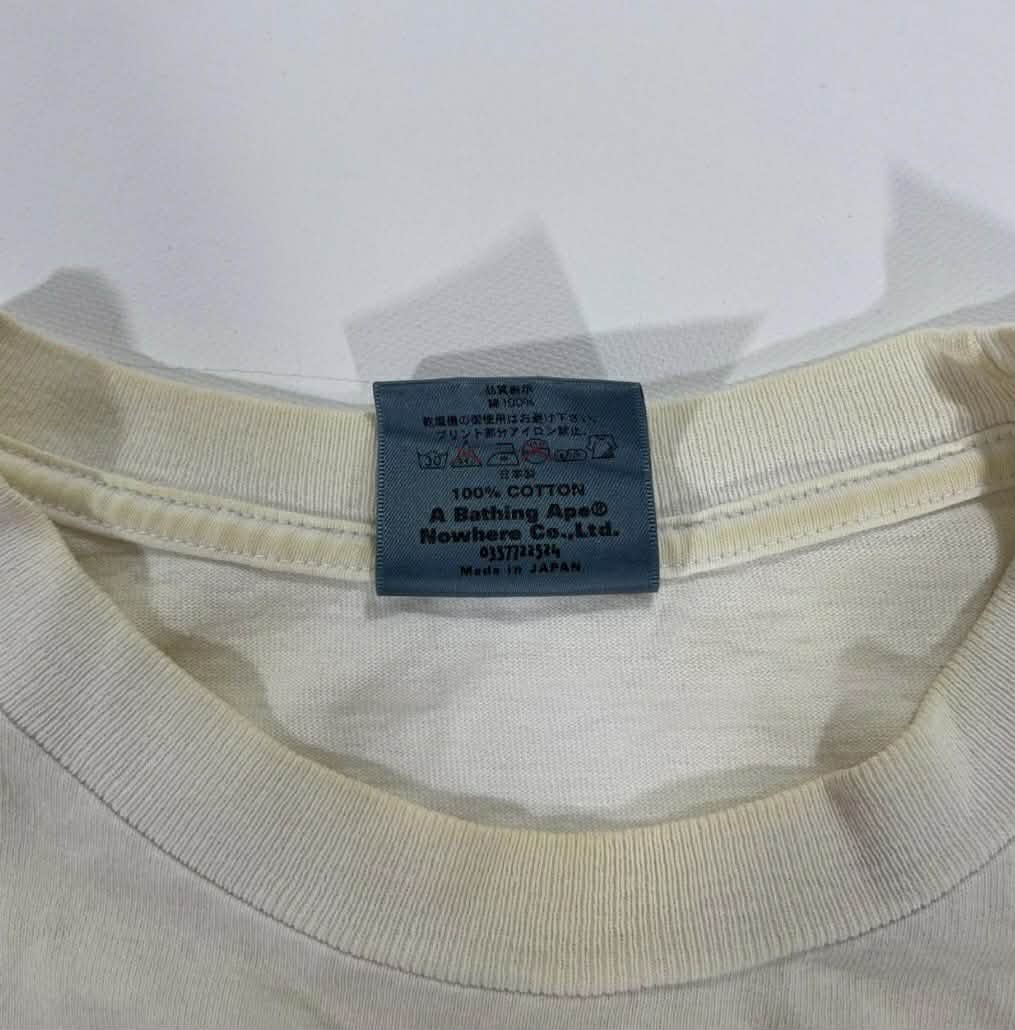 VINTAGE TRASHED BATHING APE T-SHIRT TRASHED VIBES CONDITION (M)