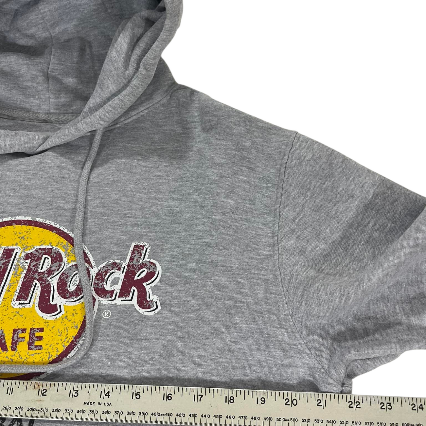 VINTAGE HARD ROCK CAFE GREY DUBAI HOODIE (L)