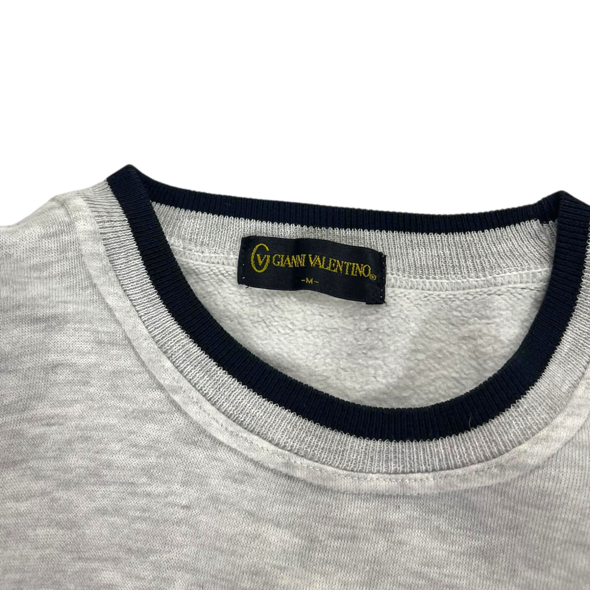 GIANNI VALENTINO GRAY CREWNECK (BEST FIT SMALL)