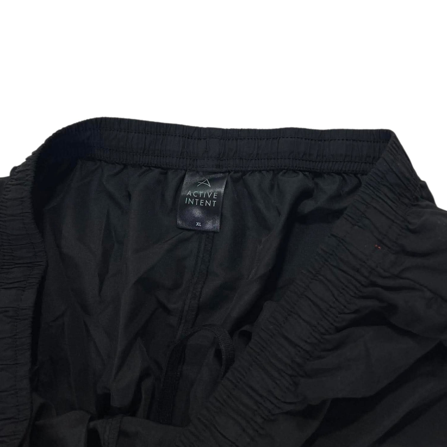 VINTAGE BLACK ACTIVE INTENT BAGGY TRACK PANTS (L-XL)