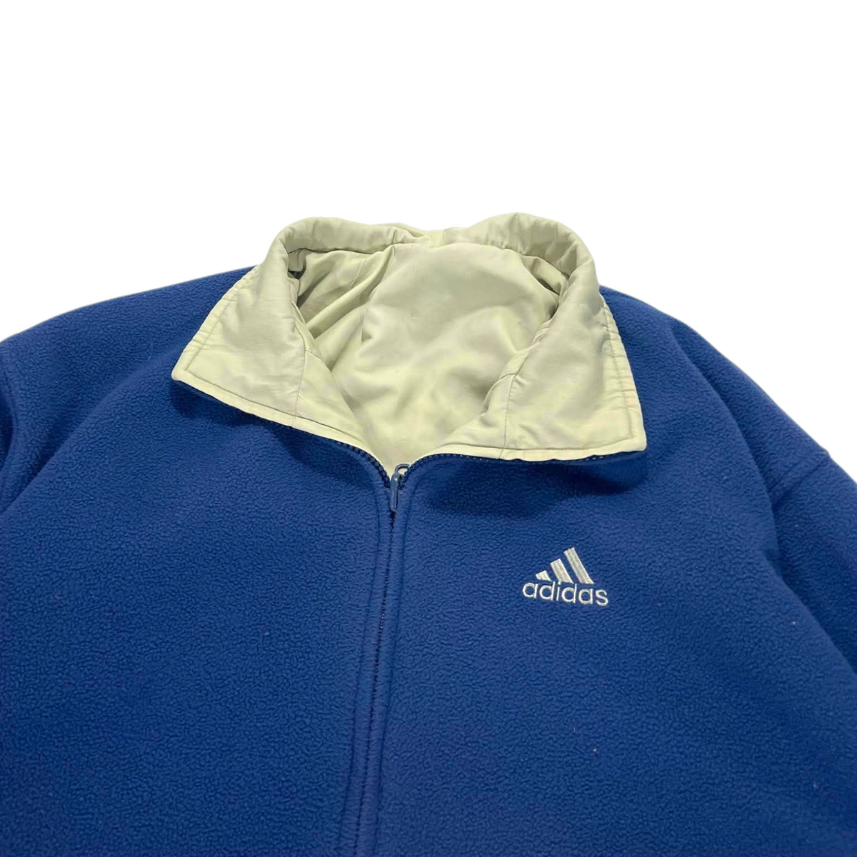 2 IN 1 ADIDAS REVERSIBLE FLEECE JACKET (S - M)