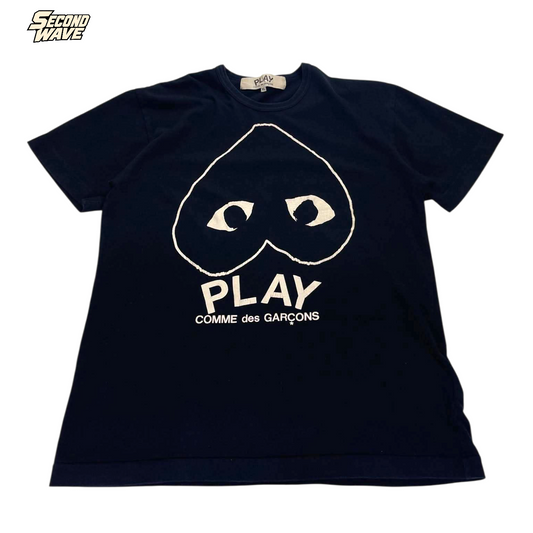 PLAY CDG BLACK SHIRT (BEST FIT LARGE)