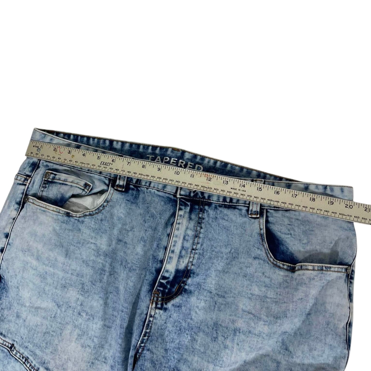 GARAGE BLUE WASH DENIM PANTS (40)