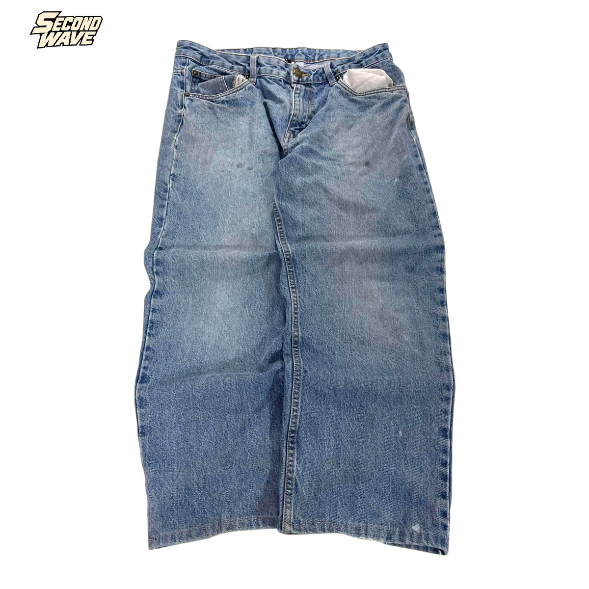TRASHED RIVET WORKWEAR DENIM JEANS (87 (34))