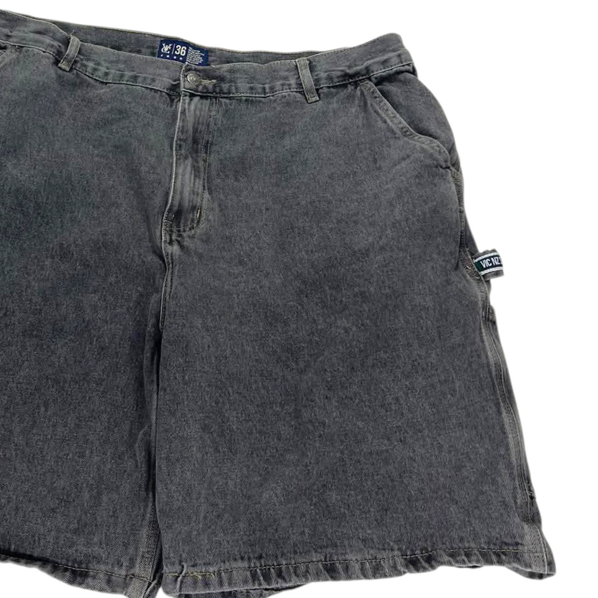 Y2K GRAY DENIM SHORTS (40)