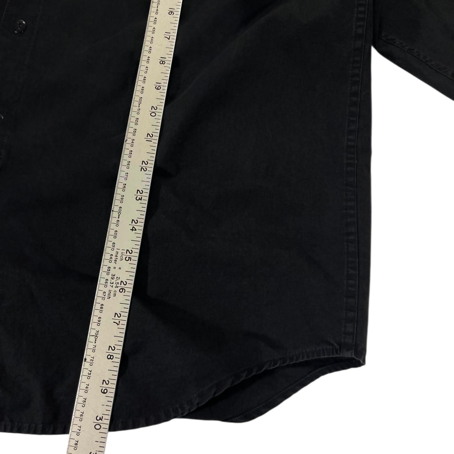 HARLEY DAVIDSON BLACK & ORANGE BUTTON-UP (L)
