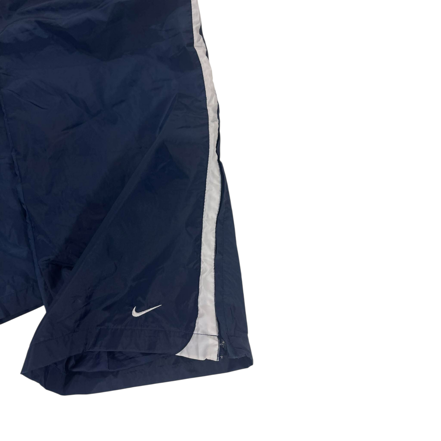VINTAGE NIKE NAVY BAGGY TRACK PANTS⁶ (BEST FIT LARGE - XL)