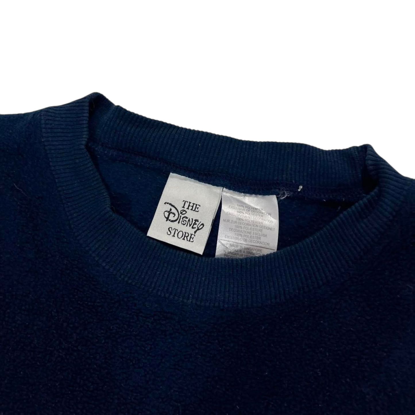 VINTAGE EMBROIDERED DISNEY WINNIE THE POOH NAVY SWEATSHIRT (L)