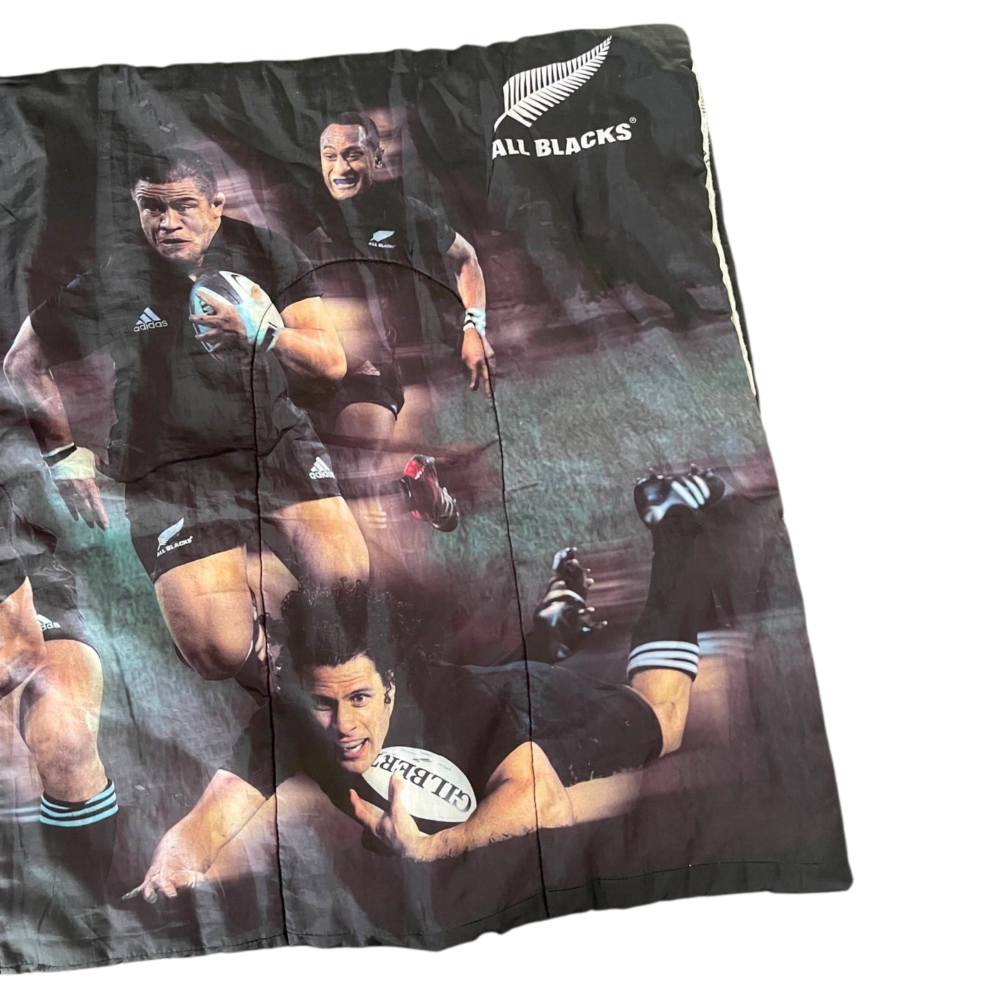 VINTAGE ALL BLACKS RUGBY SLEEPING BLANKET TEAM