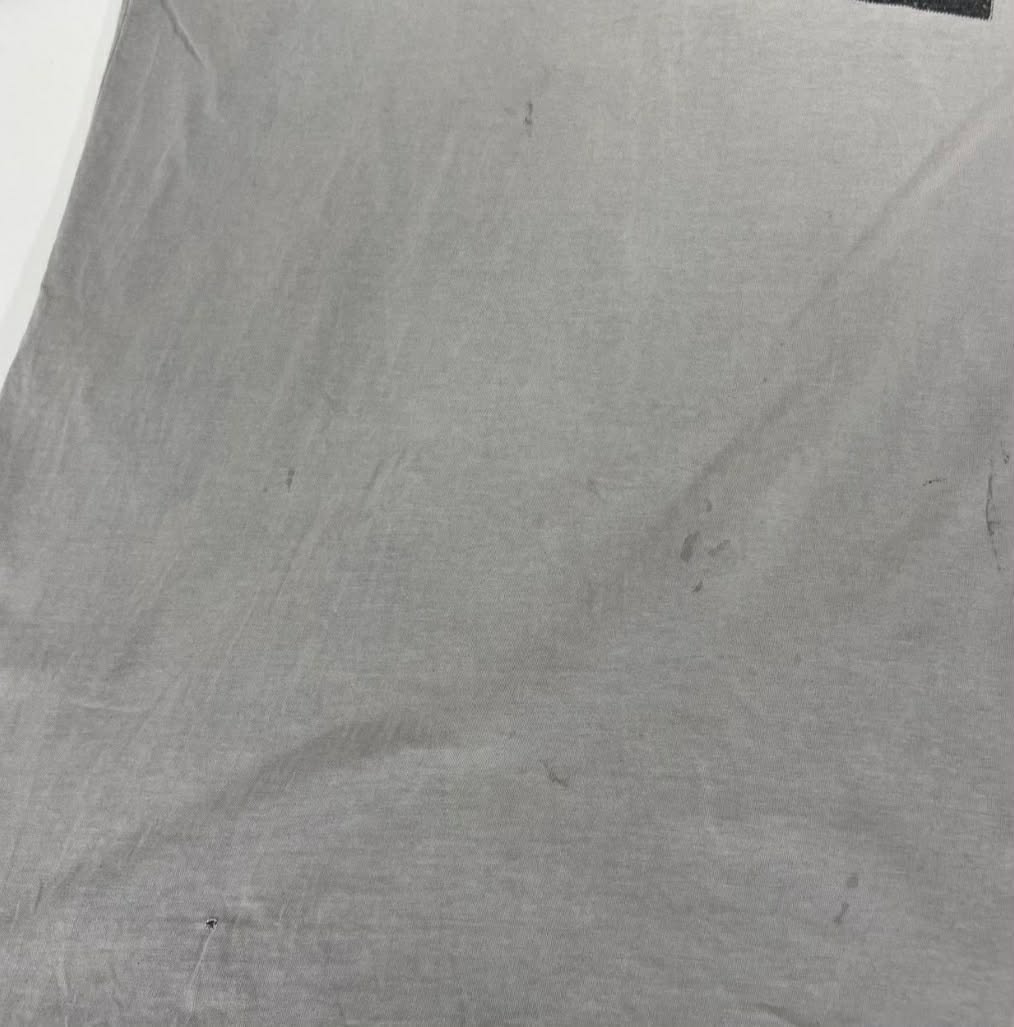 VINTAGE RUSTY GREY SURF TEE WITH BLACK GRAPHIC (M-L)