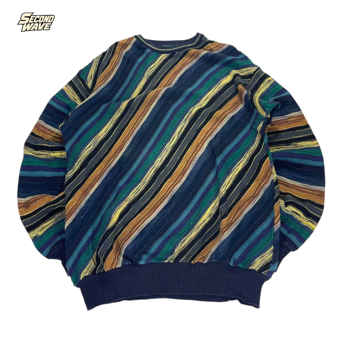 90S TUNDRA STRIPED SWEATER (XL)