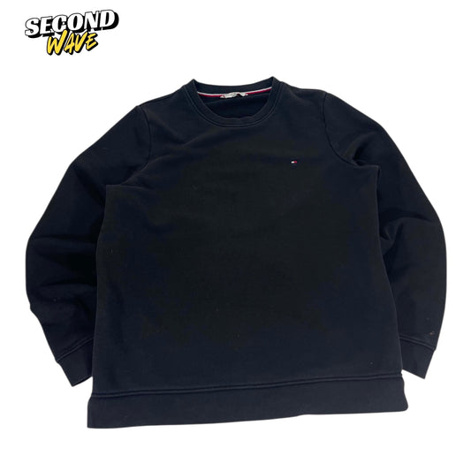 TOMMY HILFIGER BLACK CREWNECK (L)