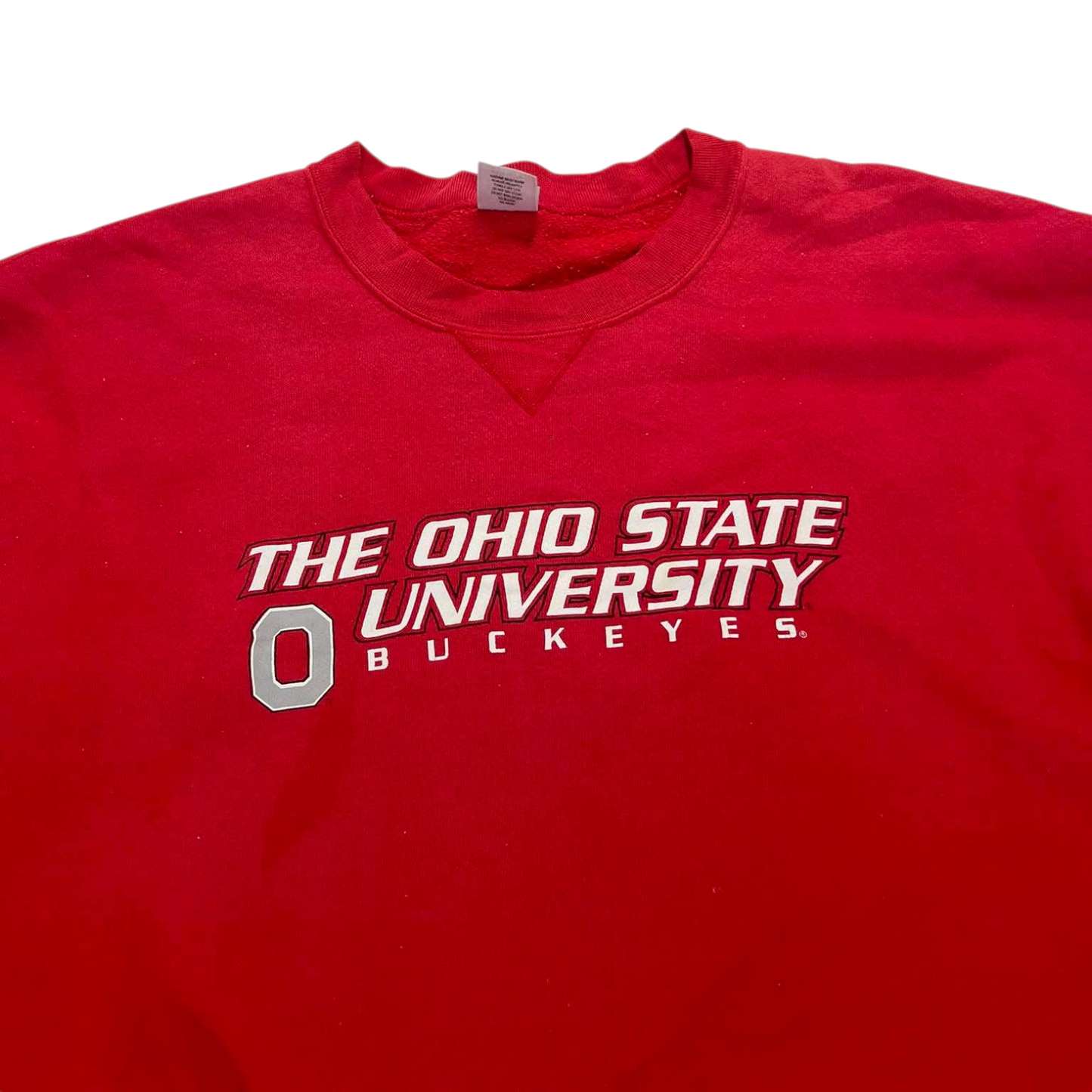 VINTAGE OHIO STATE BUCKEYES RED CREWNECK (BEST FIT XXL - XXXL)