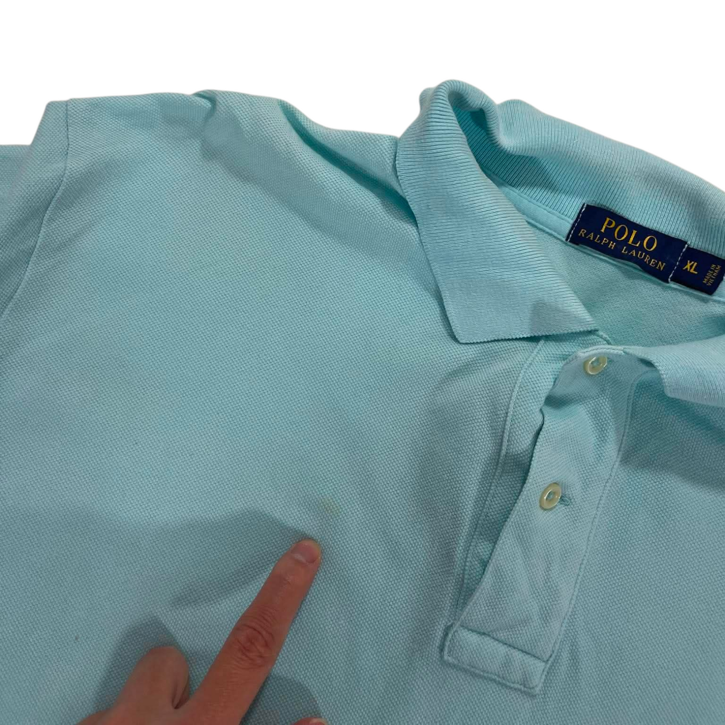 RALPH LAUREN BLUE POLO SHIRT (XL)