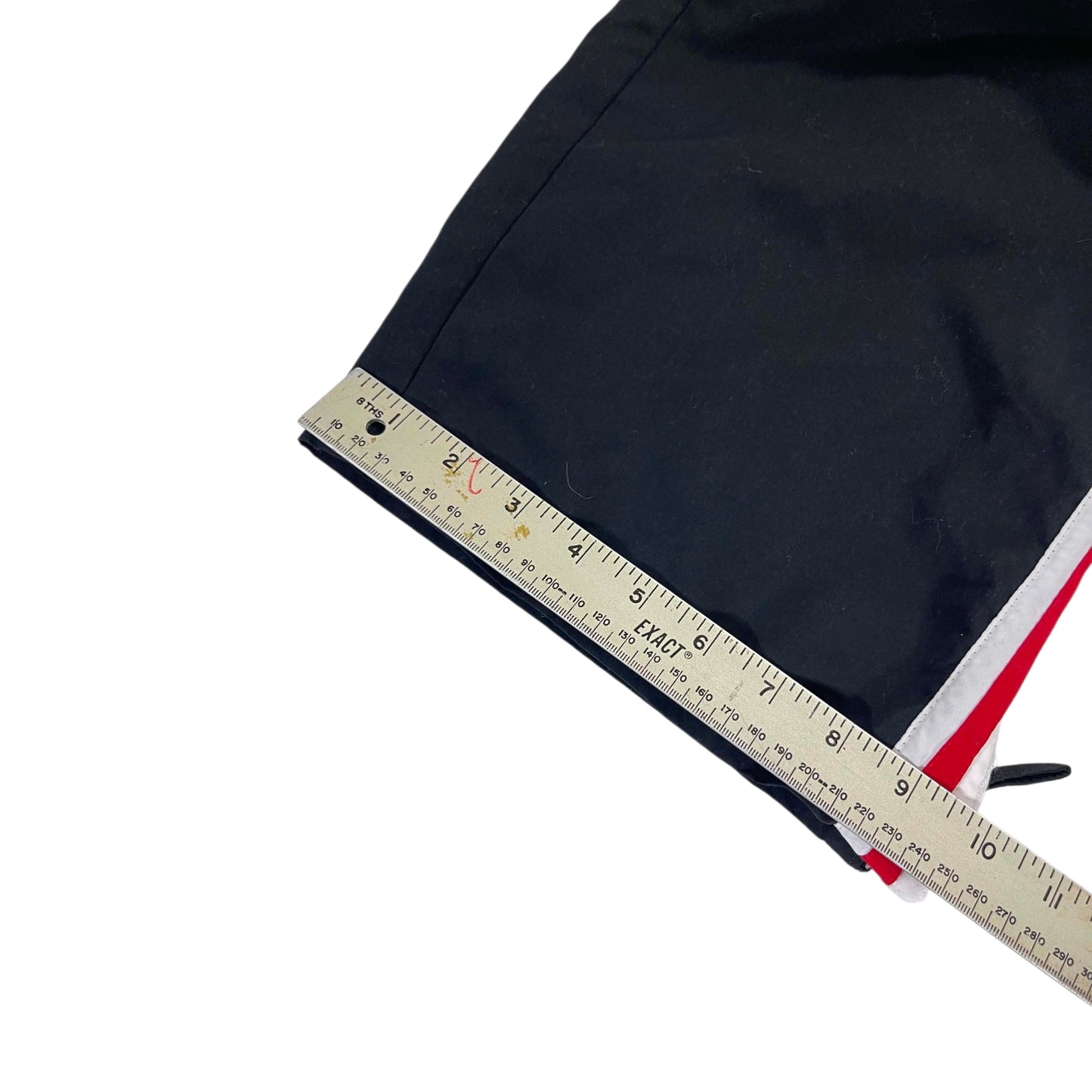 Y2K ACTIVE BLACK BAGGY TRACK PANTS (M)