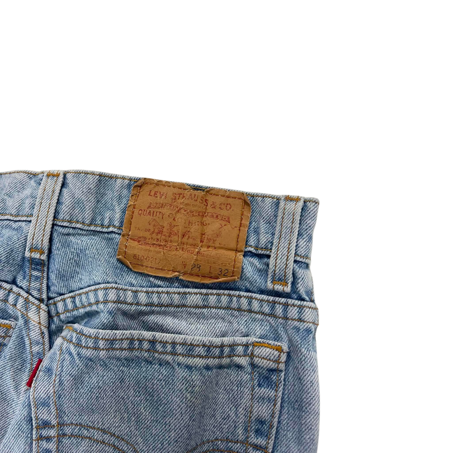 LEVI'S WASH DENIM PANTS (26/28)