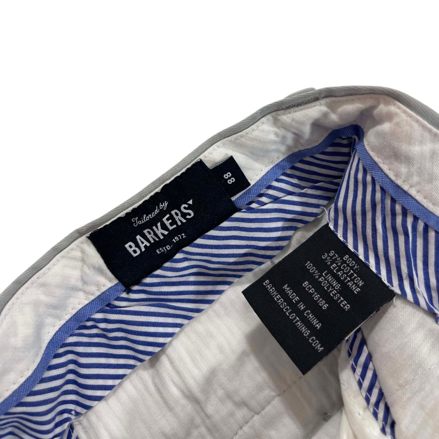 BARKERS GRAY CHINO PANTS (34)