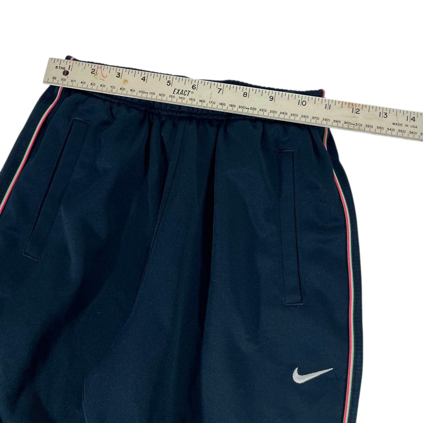 Y2K NIKE WITH SIDE HIT COLOUR TRACK PANTS (M) ⁶
