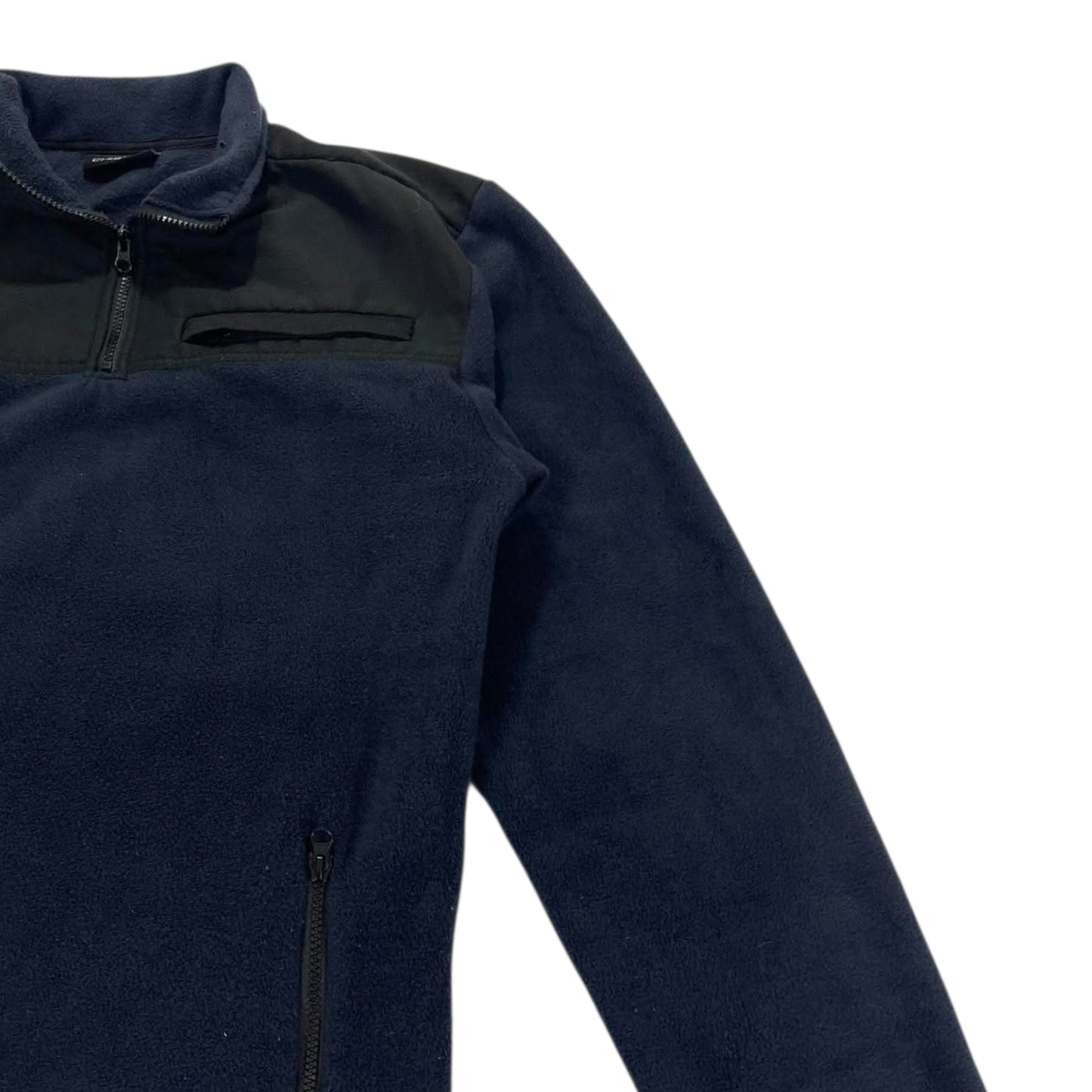 CHISEL NAVY BLUE FLEECE QUARTER ZIP (M)